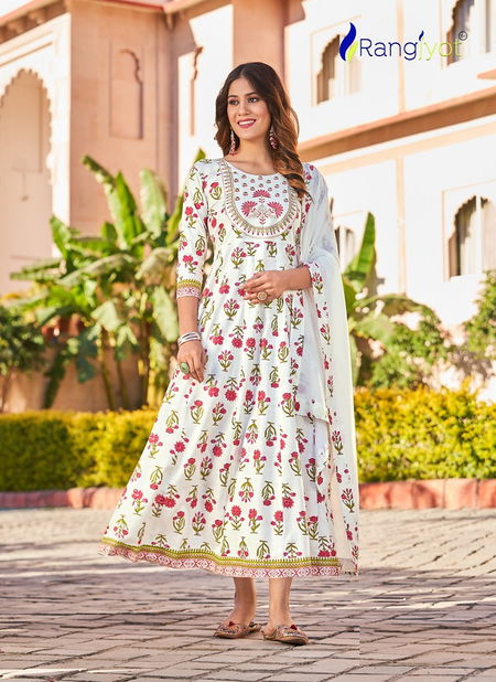 Janvi Vol 1 Rangjyot Regular Wear Wholesale Printed Kurti Catalog Catalog